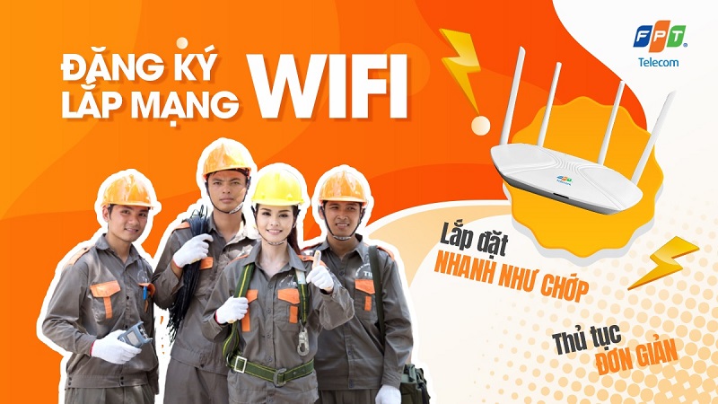 Các bước đăng kí lắp mạng FPT xã Kim Long