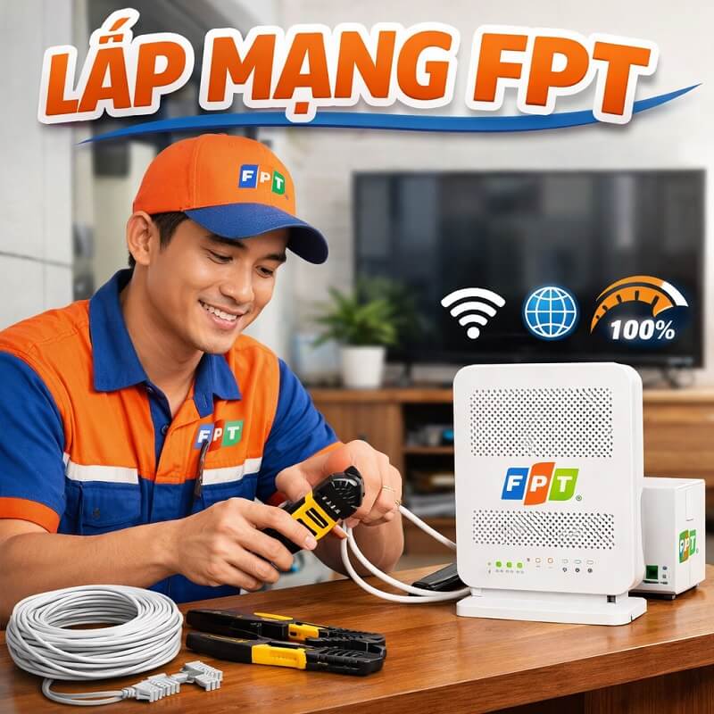 Các bước lắp mạng FPT xã Bình Châu